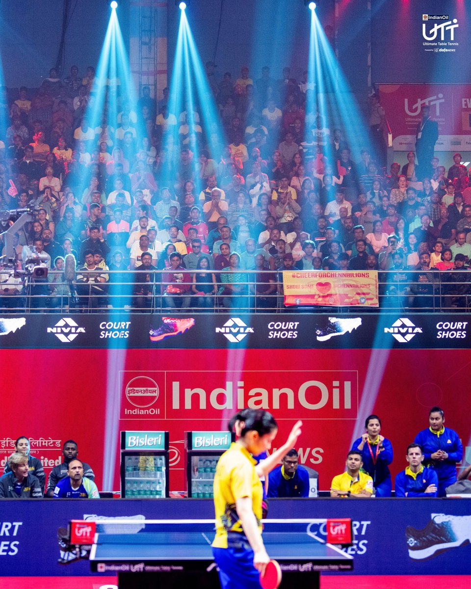 UltTableTennis's tweet photo. Pune, you were magical last night ๐
#TheRallyContinues #UltimateTableTennis #TableTennis #EveryTableIsAPlayground #HarTablePlayground #UTTonJioCinemaย #UTTonSports18 https://t.co/4H1D4ik9hF