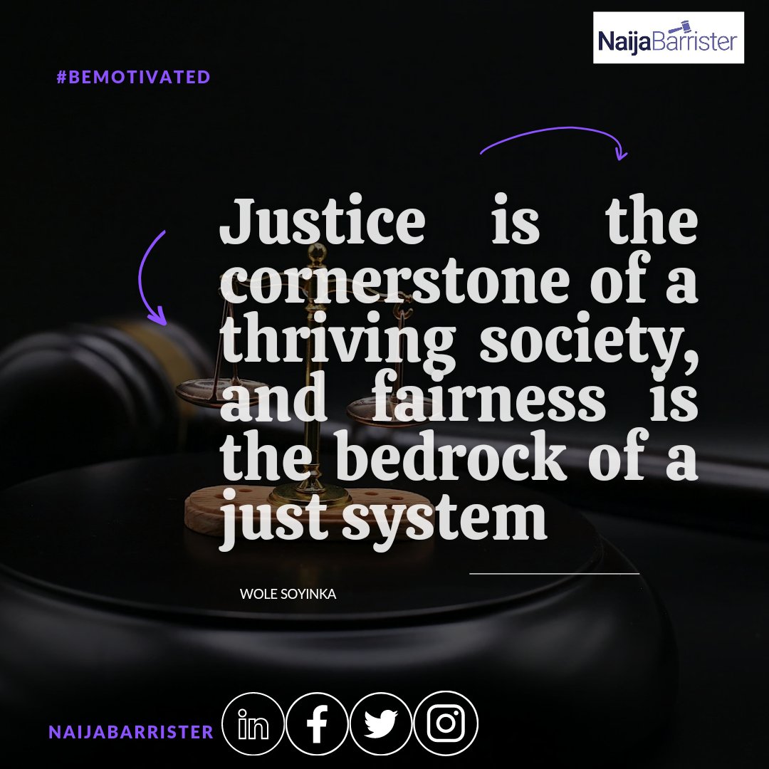 🏛️ Let's build a thriving country 🇳🇬 together, where justice is the cornerstone and fairness the bedrock. 💎

#motivationmonday #justiceforall #fairnessmatters #thrivetogether #creatingchange