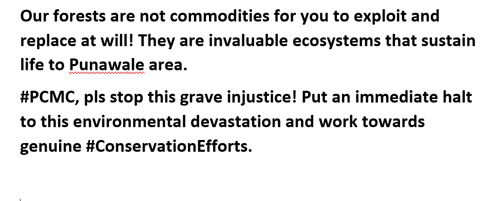 sumittomeet's tweet photo. Unbelievable! #PCMC 's decision to chopdown forests and "compensate" with trees at a distant location Chandrapur is a pathetic excuse for environmental responsibility! This reckless move will only exacerbate the #ClimateCrisis.
@myPCMC @shekhardalal @mieknathshinde @Dev_Fadnavis https://t.co/UV0r5vtYab