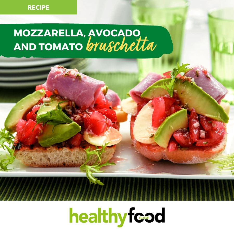 HFGAustralia's tweet photo. This high-fibre bruschetta recipe is a delicious and healthy appetizer that’s perfect for any occasion. 🍅🥑🧀
👉🏼 https://t.co/ZmMP2UVlqZ
#HealthyRecipeIdeas #HealthyFoodRecipes #HealthyFood #HealthyFoodGuide #CookingWithHFG #CookWithHFG #Bruschettas https://t.co/YU4ubQrYgJ
