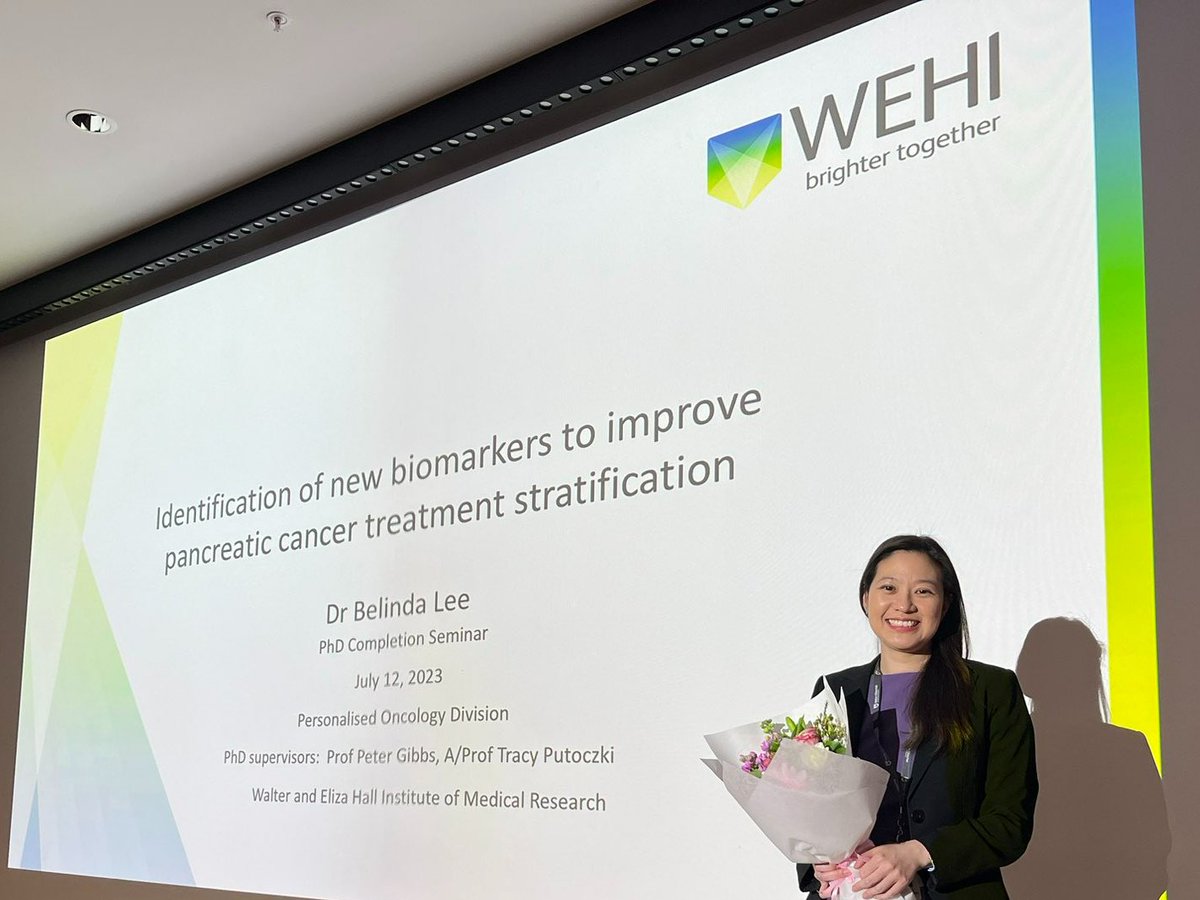 gibbs_lab's tweet photo. ๐ Congratulations, Dr. Belinda Lee, on a fantastic #PhDCompletion!
๐ Your research, dedicated to your patients, is truly inspiring and deeply felt by the audience in the room and online.
We are all so proud and thrilled @ProfPeterGibbs @PutoczkiLab @Gibbs_lab @WEHI_research https://t.co/2Jecjmd9h5