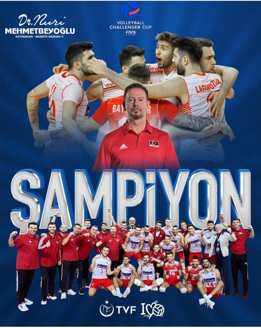 nmehmetbeyoglu's tweet image. 🏆FIVB Challenger Kupası'nı kazanarak 2024 #Milletler Ligi'nde yer almaya hak kazanan A Millî Erkek Voleybol Takımımızı, #FileninEfeleri'ni tebrik ediyorum.🇹🇷🇹🇷🇹🇷