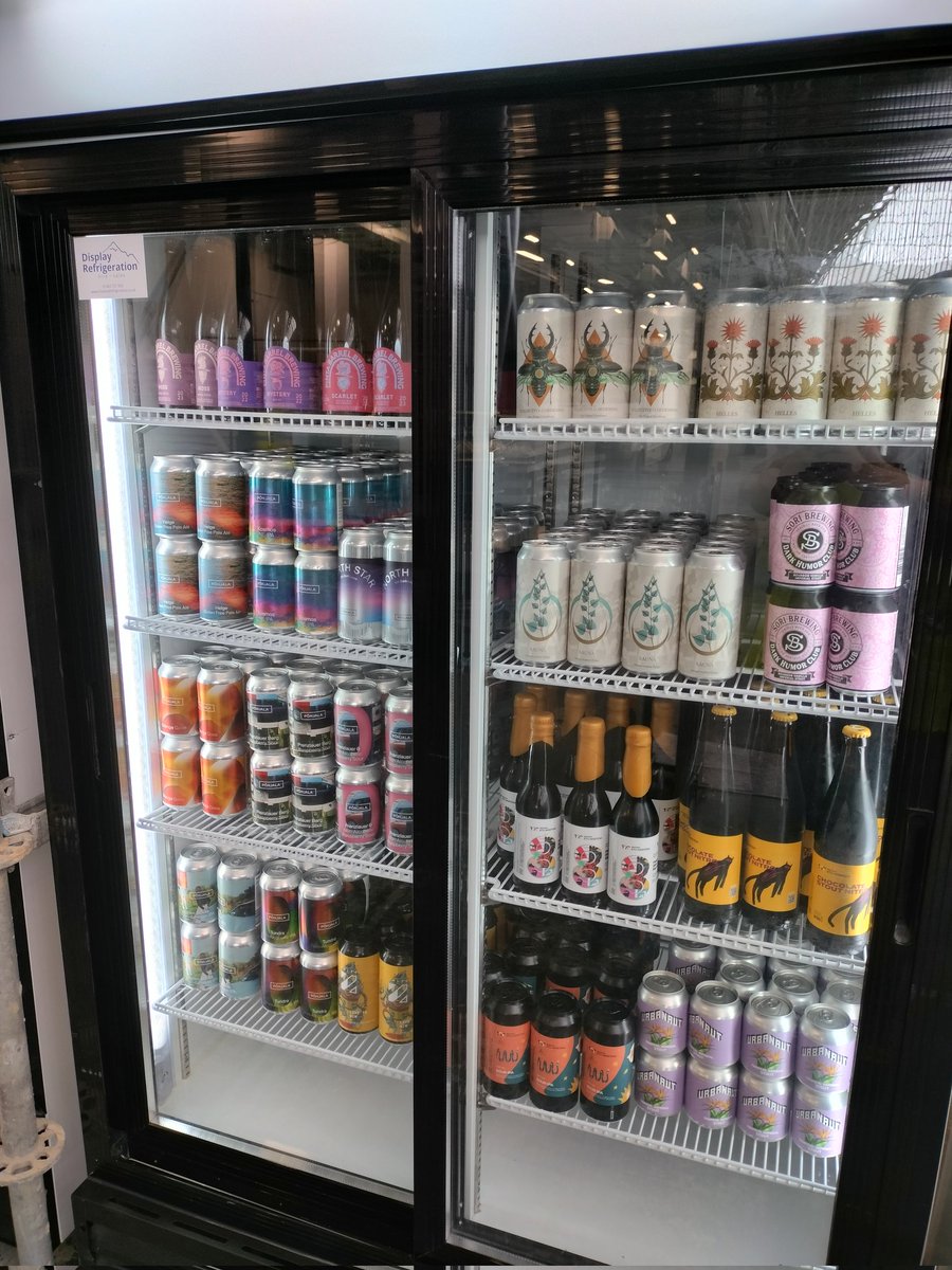 BSFBottles's tweet photo. Fridges all stocked yesterday and looking well, bottles,cans &amp; for the first time this year 5 beer lines. https://t.co/vmGAEOfwRw