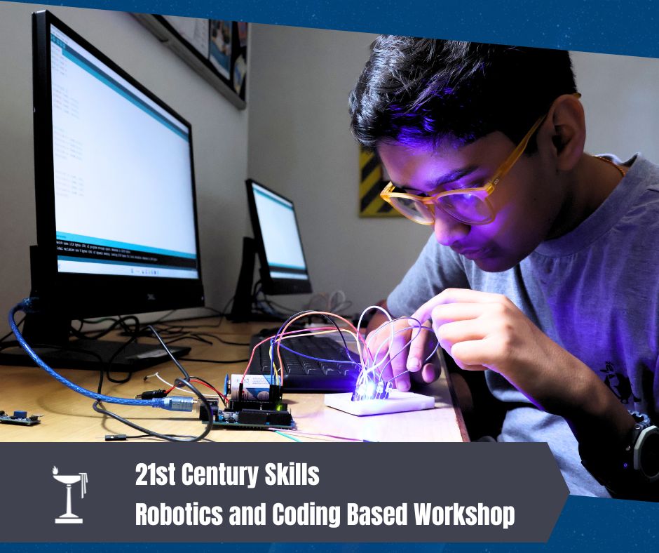 The_Doon_School's tweet image. 21st Century Skills- Robotics and Coding Based Workshop
At #TheDoonSchool, we believe in nurturing young innovators' imaginations and curiosity. We empower our students’ with 21st-century skills to shape the future!
#RoboticsWorkshop #CodingGenius #FutureInnovators #LifeAtDoon