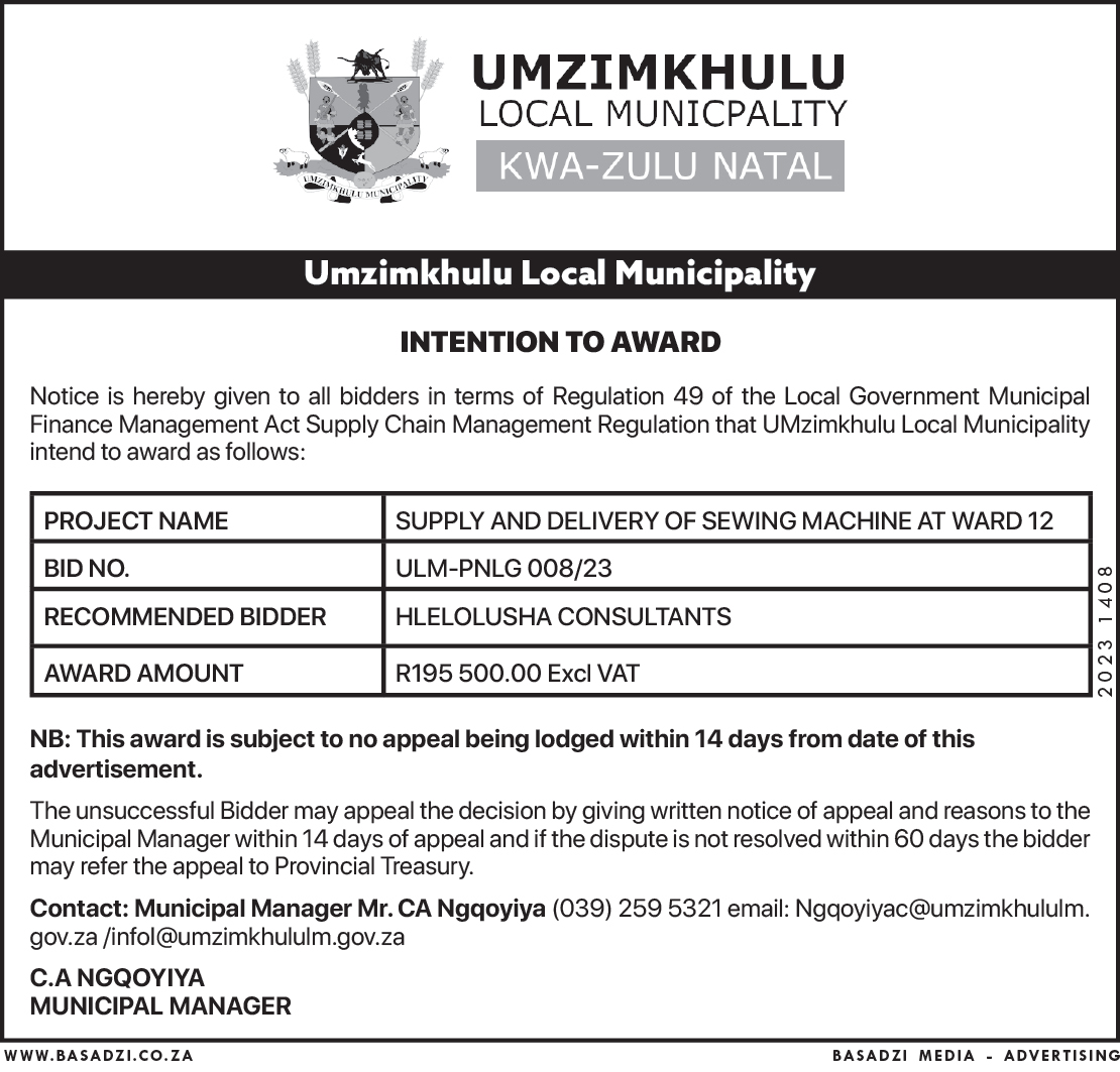 BasadziGroup's tweet photo. The following Municipalities/Departments/Companies released vacancies/tenders/notices this past week  

1.  Kouga 
2. PIC 
3. Umzinkhulu  LM  

keep safe, like &amp; share, and stay tuned for more posts/tenders/Vacancies https://t.co/Qlv4Jhs8Rr