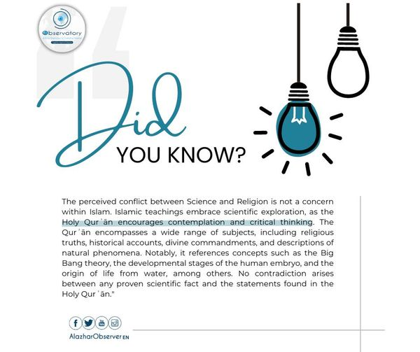 AOCE_ALAZHAR's tweet photo. A new awareness campaign entitled "Did You Know?".
science & religion 📷
#AOCE #CVE #islam
#AlAzhar_Observatory_for_Combating_Extremism https://t.co/aAGrNJzS1p
