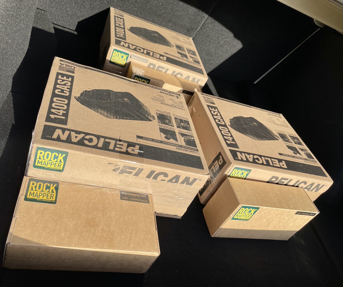Rock_Mapper's tweet photo. 🚀 Hardware Kits ready for shipping to our newest Rock Mappers in 🇪🇺, 🇨🇦 &amp; 🇦🇺
#innovationinmining #worksmarter #iPad #geology #mapping #LiDAR #gradecontrol https://t.co/A5QPg8kTuQ