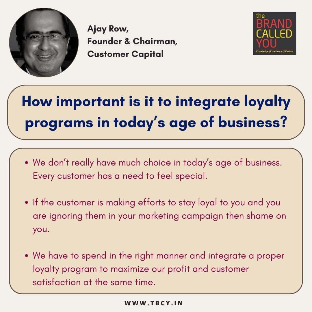 followtbcy's tweet image. Join us in our episode with Ajay Row as he shares insights into #marketing and how brand loyalty can be maintained by #loyaltyprogrammes so that businesses can grow strong and have a longer life in today&apos;s highly competitive market.

🎥 youtu.be/qzPeMSI5x1Q

@gargashutosh