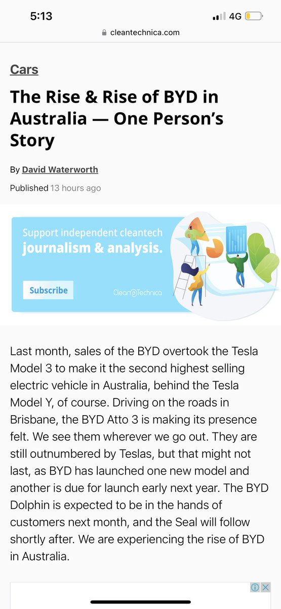 davotheranger's tweet photo. $byd overtook Tesla in Australia  🚀 #asx #stock #StocksToBuy #byd #solar #tesla 

Remember Tesla uses BYD batteries https://t.co/yx1Je0ZegM