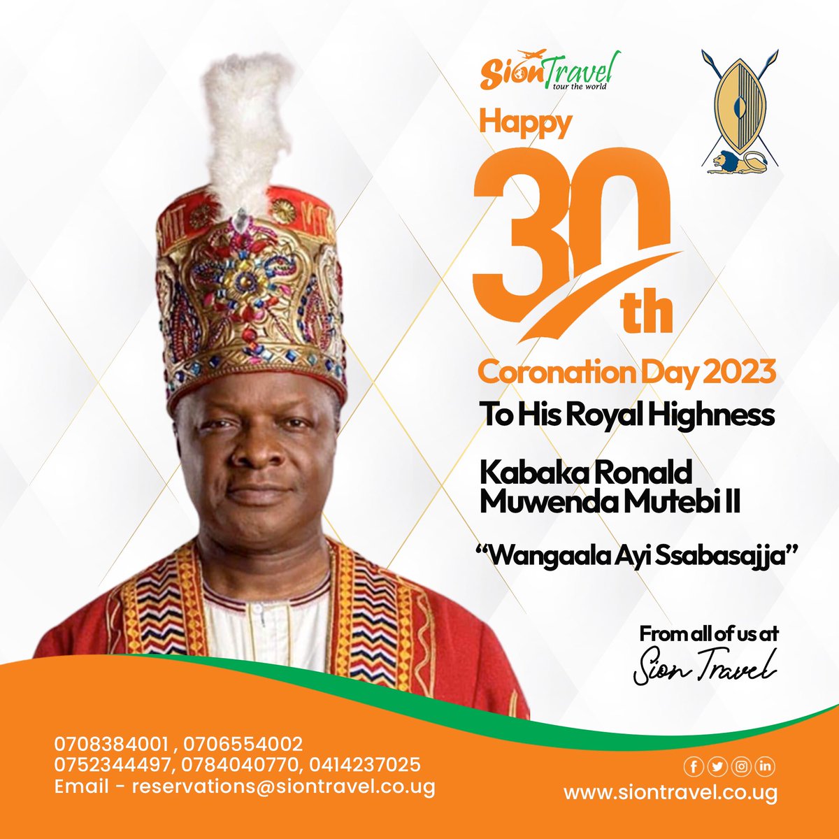 sion_travel's tweet photo. Tukuyozaayoza Ayi Maasomoogi,olw'okuweza emyaka 30 ku Nnamulondo ya Bajjajja bo nga olamula Obuganda.Yogaayoga ayi Sabasajja Kabaka

Wangaala Ayi Beene. 

#30KuNnamulondo #happycoronation #KabakaWange #30thcoronation https://t.co/hoo0K8EqfV