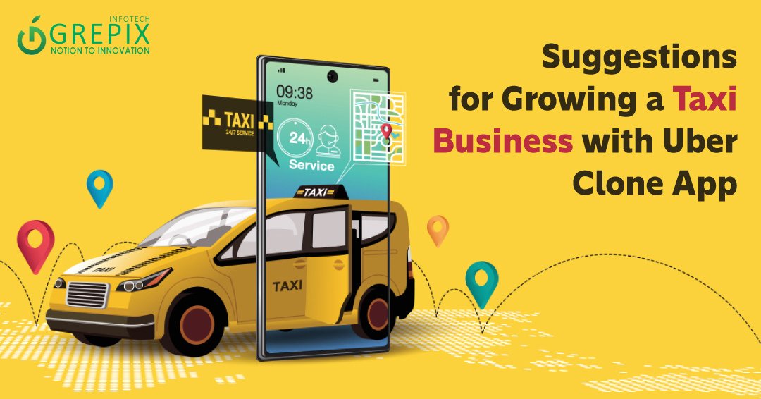 grepixit's tweet photo. In this blog, we are going to discuss suggestions for growing a taxi business with the Uber Clone app.
How can you market your taxi app? https://t.co/DkTPsgh4bj

Get a free consultation! https://t.co/yqWfkJM4Ro

#uberclone #ubercloneapp #uberclonescript #uberlikeapp #taxiapp https://t.co/byUjeAjDsC