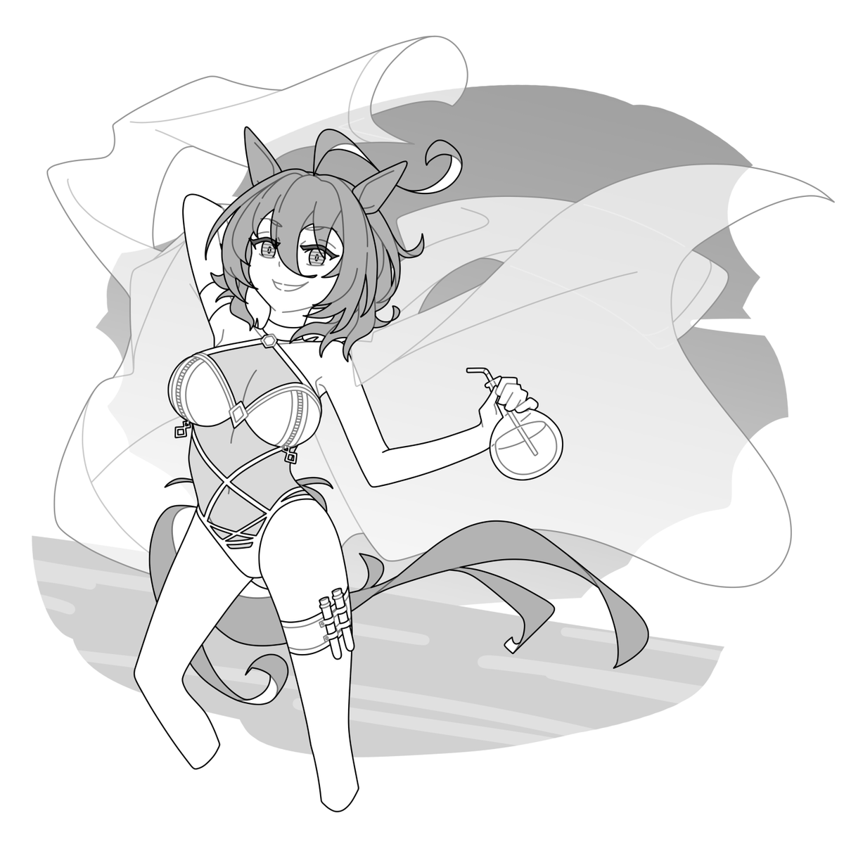 changed the bikini design 🙂 (no i am not going to draw her in-game swimsuit) old -> new