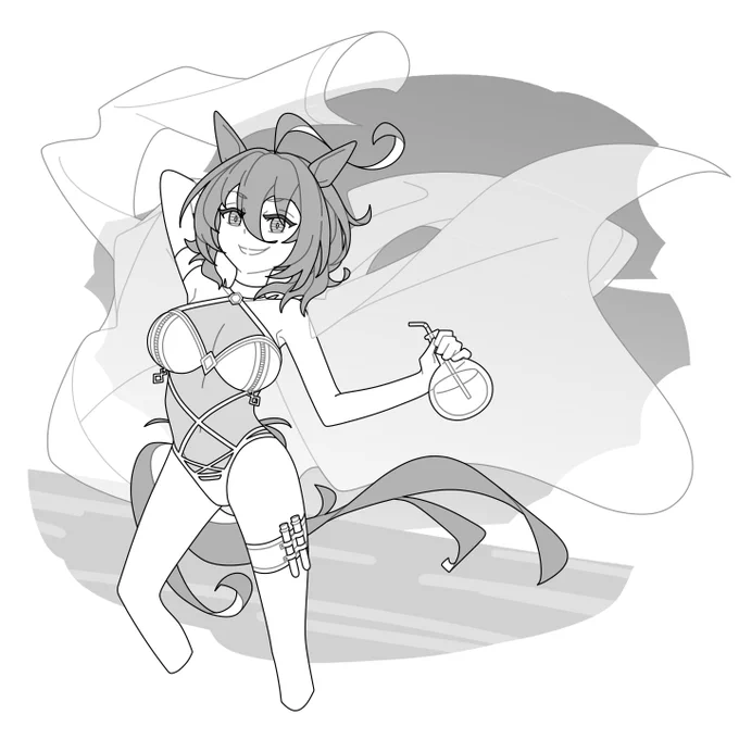 changed the bikini design 🙂 (no i am not going to draw her in-game swimsuit)  old -> new