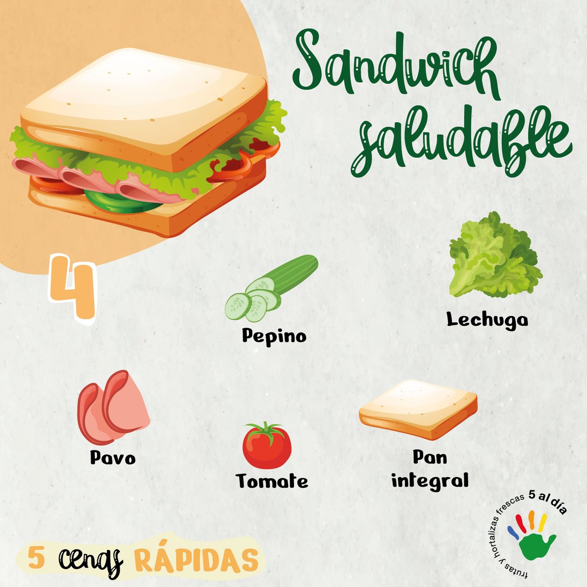 Cuando llega el momento de la cena o es tarde o estamos cansados para preparla...

#5aldía te ayuda con deliciosas y saludables cenas #rápidas

#Cocinacon5aldía #Cenas #FrutasyHortalizasSiempre
