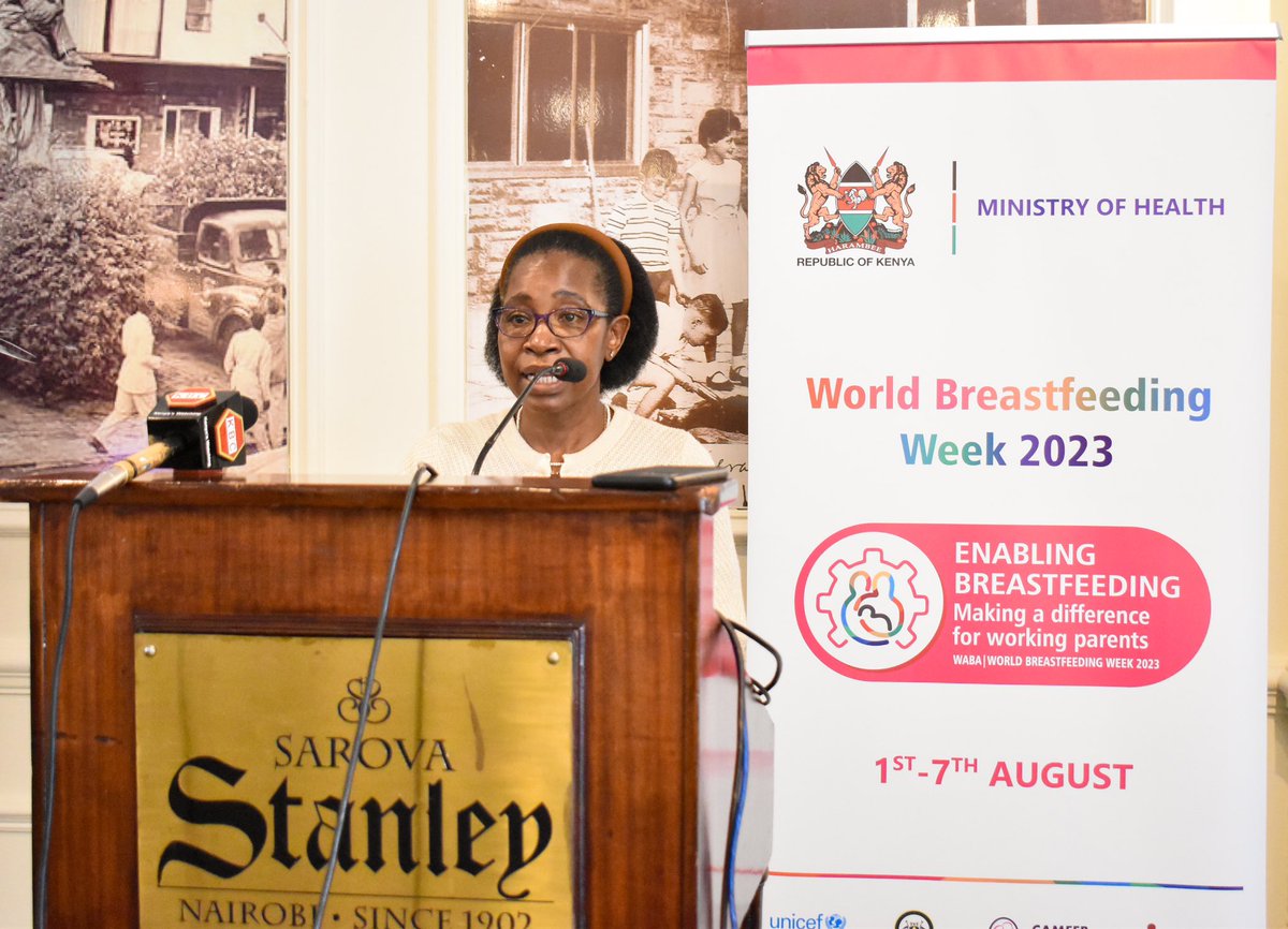 MOH_Kenya's tweet photo. 𝐌𝐞𝐝𝐢𝐚 𝐒𝐞𝐧𝐬𝐢𝐭𝐢𝐳𝐚𝐭𝐢𝐨𝐧 𝐄𝐯𝐞𝐧𝐭 𝐨𝐧 𝐖𝐨𝐫𝐥𝐝 𝐁𝐫𝐞𝐚𝐬𝐭𝐟𝐞𝐞𝐝𝐢𝐧𝐠 𝐖𝐞𝐞𝐤 𝟐𝟎𝟐𝟑!
The Ministry of Health (@MOH_Kenya) organized a media sensitization event, focusing on finding a working relationship with media partners to highlight the crucial role of breastfeeding in promoting child survival, health, and overall well-being.

Themed "Enabling breastfeeding: Making a difference for working parents," the session shed light on the immense benefits of breastfeeding for both the child and the mother.

Veronica Kirogo, Director of Nutrition and Dietetics Services at the State Department for Public Health and Professional Standards, delivered the opening remarks, expressing the government's commitment to collaborating with media professionals in their efforts to support working parents and raise awareness about the importance of breastfeeding.

This initiative aims to foster a strong and constructive partnership with the media, ensuring that accurate and impactful information reaches the public about the life-giving power of breastfeeding.

Breastmilk is a nutritional powerhouse for infants, providing all the essential nutrients they need in the first 6 months of life. It acts as a powerful immunization against life-threatening diseases, preventing 54% of diarrhea and 32% of respiratory infection episodes. Moreover, breastfeeding can reduce infection-related mortality by 88% among infants less than 3 months old.