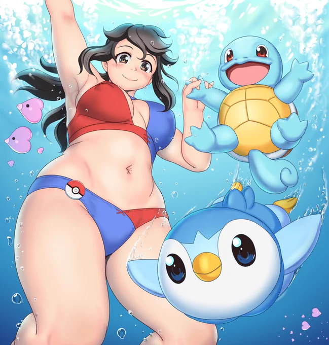 #青い画像で涼を感じよう過去絵で一番青いの。 