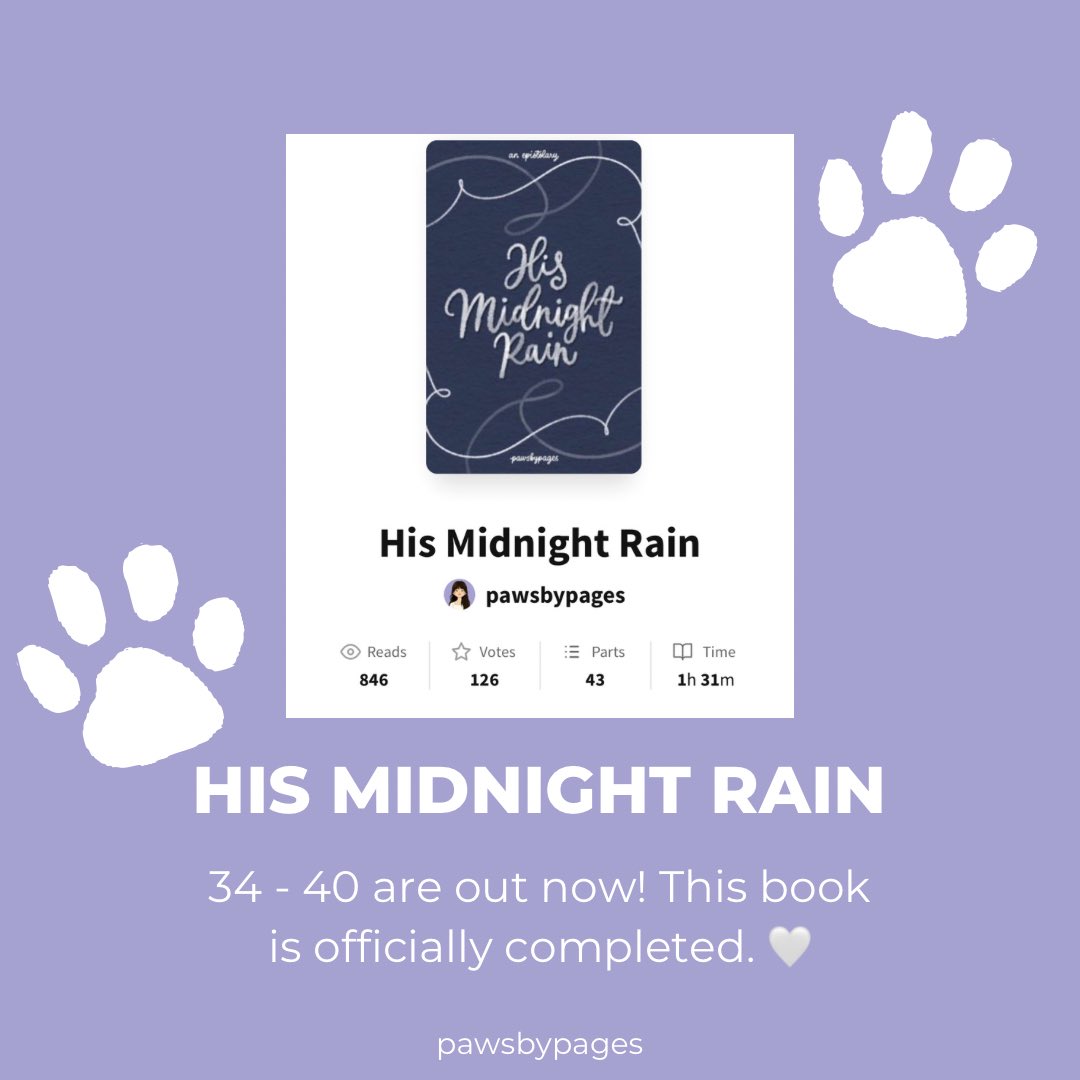 pawsbypages's tweet photo. his midnight rain is now complete!

thank you for stayinf up with Laszlo and Thalia till midnight. 🤍

#HisMidnightRainWP #pawsbypagesWP https://t.co/tiOZVvOV5f