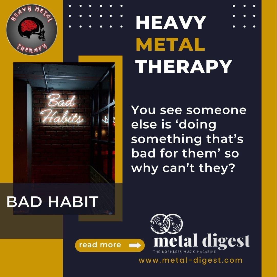 Heavy Metal Therapy (@heavytherapy) on Twitter photo The latest from our Head Roadie <a href="/AJGlaves/">AJ (she/her)</a> for Metal Digest Magazine! Bad Habit - metal-digest.com/2023/07/30/hea… #monday #metal #mentalhealth The latest from our Head Roadie <a href="/AJGlaves/">AJ (she/her)</a> for Metal Digest Magazine! Bad Habit - metal-digest.com/2023/07/30/hea… #monday #metal #mentalhealth
