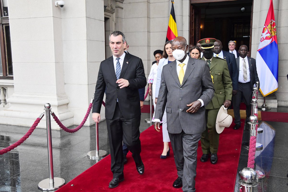 KagutaMuseveni's tweet photo. I met the  President of the National Assembly of the Republic of Serbia, Dr. Vladimir Orlić and his team.

I shared our common history & struggle for freedom and independence. Marshal Tito supported the anti-colonial struggle in Africa and, although a socialist, refused to be part of the Soviet-Sino quarrels of that time. 

We appreciated him so much and when he died, a delegation of the Post-Amin Government, of which I was part, came for the funeral.  
We should continue with this struggle for progress and an even better future for our citizens.

I thank  Dr. Vladimir Orlić for inviting me to the National Assembly.