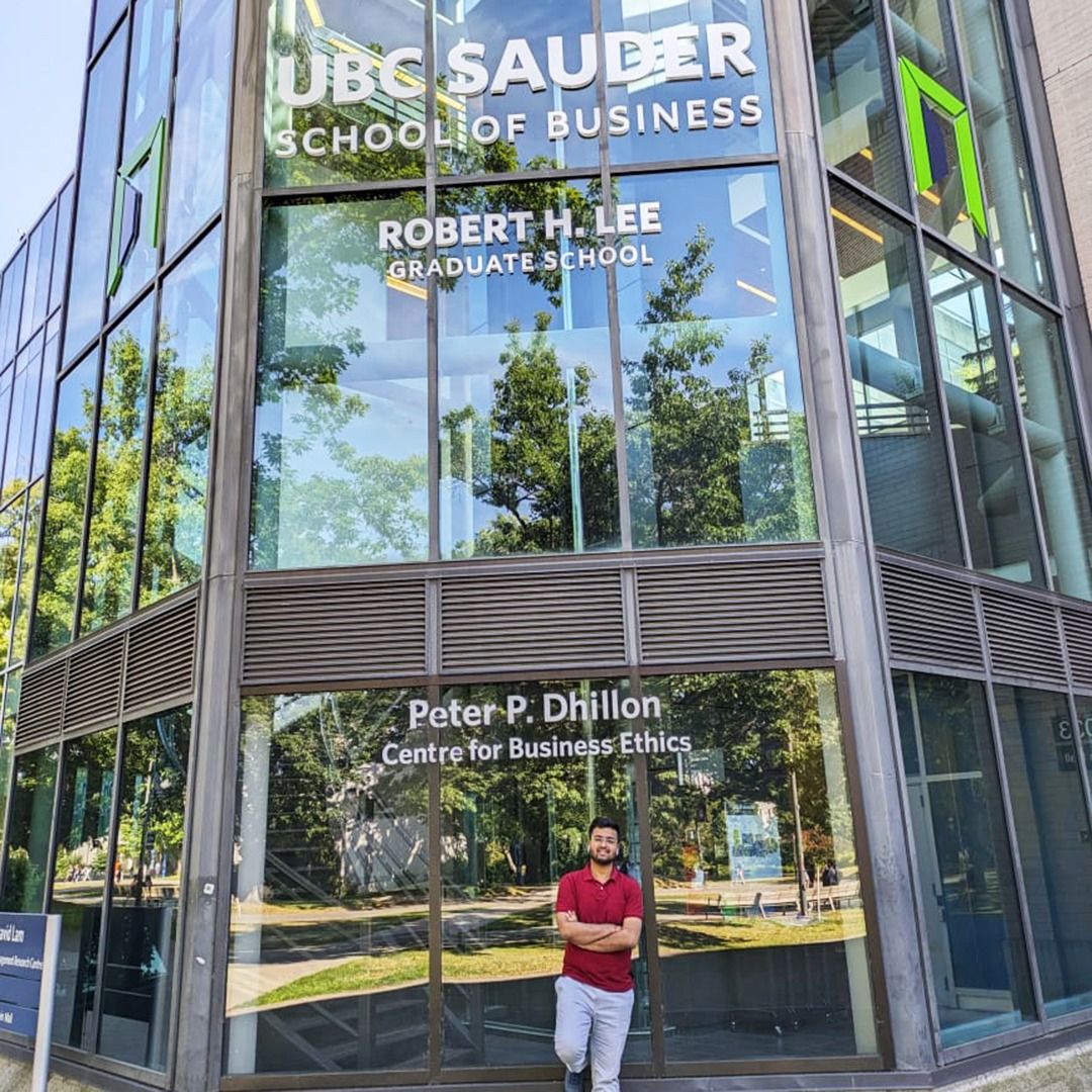 BennettNoida's tweet photo. BU student Yashraj Singh sets his sights on Canada for an enriching summer experience at the  University of British Columbia - Vancouver. He is there to embrace new  horizons and seize every opportunity. A glimpse from the ongoing summer school visit. 

#BennettUniversity https://t.co/UXrNuGFiDd