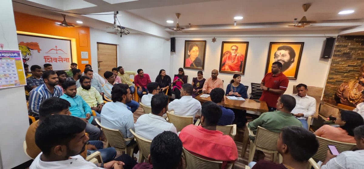 SheetalSheth_'s tweet photo. युवासेना संपर्क अभियानाअंतर्गत नवी मुंबई येथे युवासेनेची आढावा बैठक घेण्यात आली. एरोली व बेलापुर विधानसभेतील पदाधिकाऱ्यांकडून आतापर्यंतच्या कार्याचा आढावा घेण्यात आला. 
@AUThackeray @SardesaiVarun https://t.co/9xIVTi79Tc