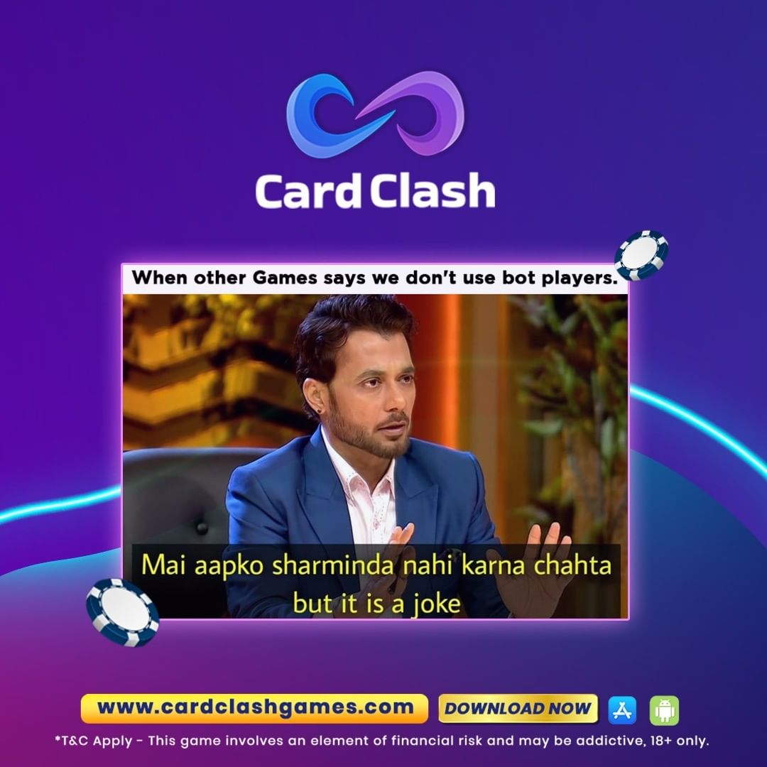 cardclash_io's tweet image. "Explore thrilling games &amp;amp; win big! Join Card Clash for real money fun, free tournaments, &amp;amp; vibrant community!"
Download the App Now
cardclashgames.com/download
#ludo #snakeandladder #rummy #poker #cardclash #bolkekhel