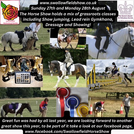 SwallowfieldThe's tweet photo. 📷

The horse show has a long history at the Swallowfield Show.
The horse show is aimed at local grassroot riders, the aim is for all to have a positive, fun experience!

For more details https://t.co/VTb8kX1vVw

#horseshow #horseriding  #funhorseshow #berkshire #hampshire https://t.co/bwVX47BmLW