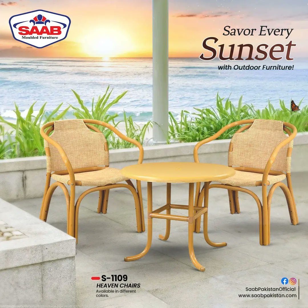 SAABPakistan's tweet image. Perks of Saab
Provides a view with never ending comfort. Experience the most beautiful sunsets with Saab.

0330-7474061
🌎 saabpakistan.com

#studyChairs #studybecomefun #appealingdesigns #plasticchairs #jalichairs #saabfurniture🌎#outdoorsofa #sofaset