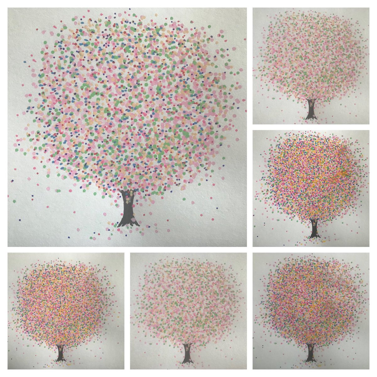 frozenprawn's tweet image. My #GreenTree 💚🌳 and #PinkTree 💖🌳Woodland! #art #paint #draw #Mindfulness #walk 👩🏻‍🎨🎨 ✍️ 🖊🚶🏻‍♀️🌞🌧🐀