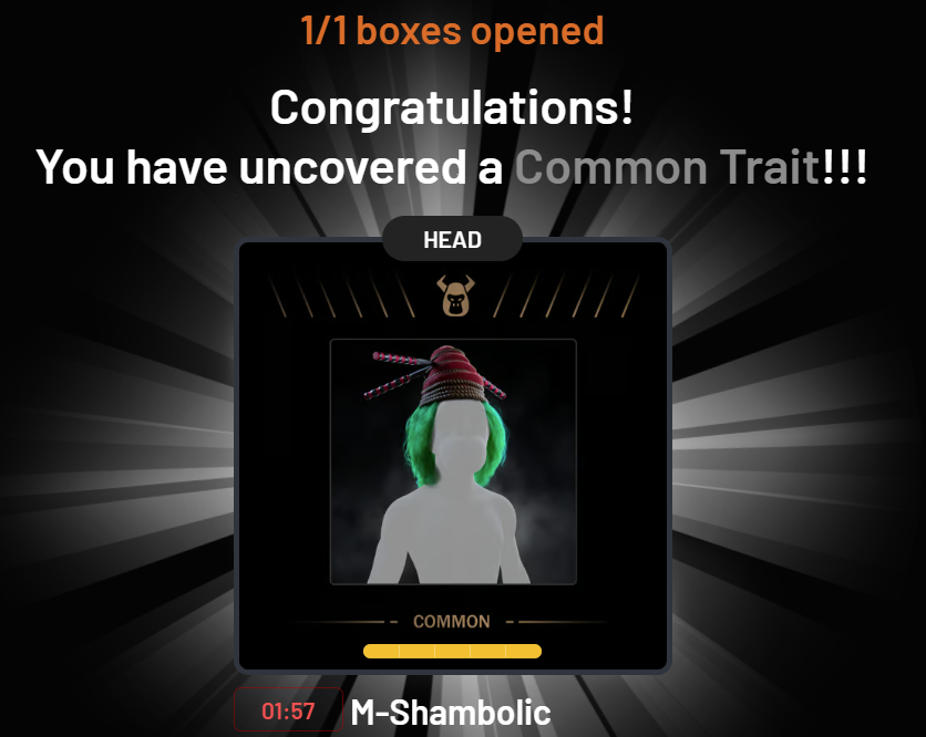 sol_absolute's tweet photo. For Secret Trial #2 I opened a loot box and got this cool looking hairdo!
Going to go into battle with #vyl in style!!
#razzledazzle baby!
#SacrificersSecretTrials
@BullsApesProj https://t.co/fGH70iJtgA