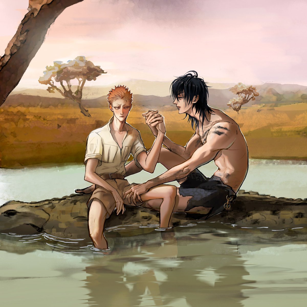 Once upon a time in Africa 🌴🐾🦟🪺🍌🏕🌌
#19天 #19days #tianshan #fanarts #oldxian #tarzan_auooooo #tarzan_jane_au