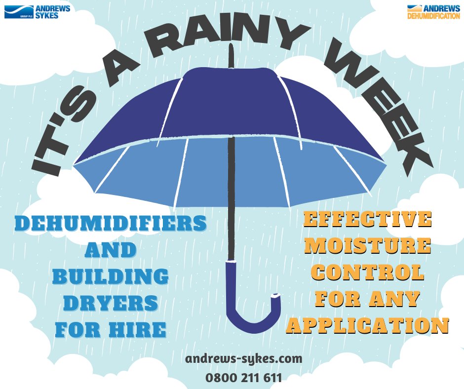 AndrewsSykes's tweet image. ☔️ Rainy days got you worried about excess moisture?

🌧️ Our reliable temporary dehumidification units are here to save the day! 🏗️

#dehumidification #ukprojects #reliablehire #staydry #rainydays #moisturecontrol #24hourservice #weekenddeliveries #team #AwesomeAndrews  #teamwork