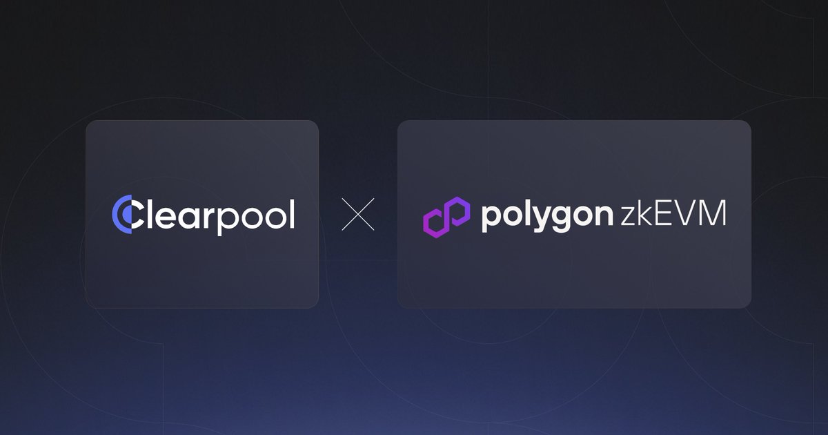 🚀 Clearpool has just launched on Polygon zkEVM!

The first permissionless lending pools on <a href="/0xPolygon/">Polygon | POL</a> zkEVM have been opened by <a href="/FasanaraDigital/">Fasanara Digital</a> and #PortofinoTechnologies, along with enhanced risk diversification through <a href="/idlefinance/">Idle is now Pareto</a> integration.

1/7