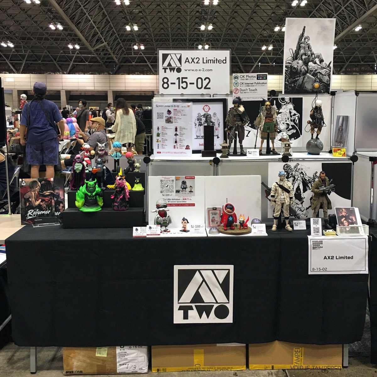 AX2_JP's tweet photo. ワンフェスにてAX2ブースにお越しいただいたみなさま、商品をご購入いただいたみなさま、誠にありがとうございます！🙇
次回のワンフェスにも参加する予定ですので、どうぞよろしくお願いいたします！

#AX2limited 
#WF2023S 
#ワンフェス
#WF2023夏
#TEZUKAPRODUCTIONS https://t.co/Dw5UxuvKRV