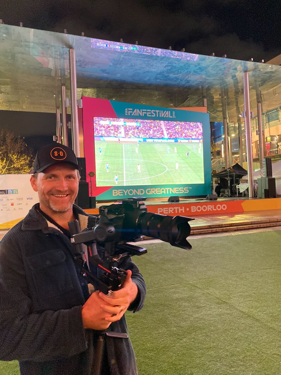 Over the weekend our Film crew was out capturing some content for the <a href="/FIFAWWC/">FIFA Women's World Cup</a> Women's World Cup right in the heart of the Perth CBD. ⚽🏆

It was a very cool experience!
