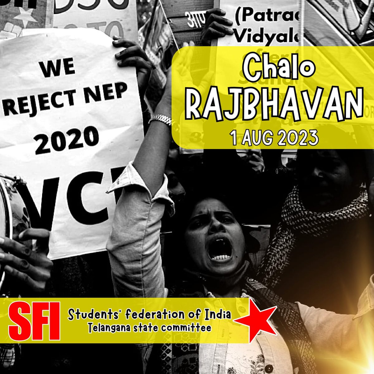 జాతీయ సమగ్రతకు నష్టం చేసే నూతన జాతీయ విద్యావిధానం రద్దు చేయాలి.
#BJPFailureTelanganaEducation
 #RejectNEP2020