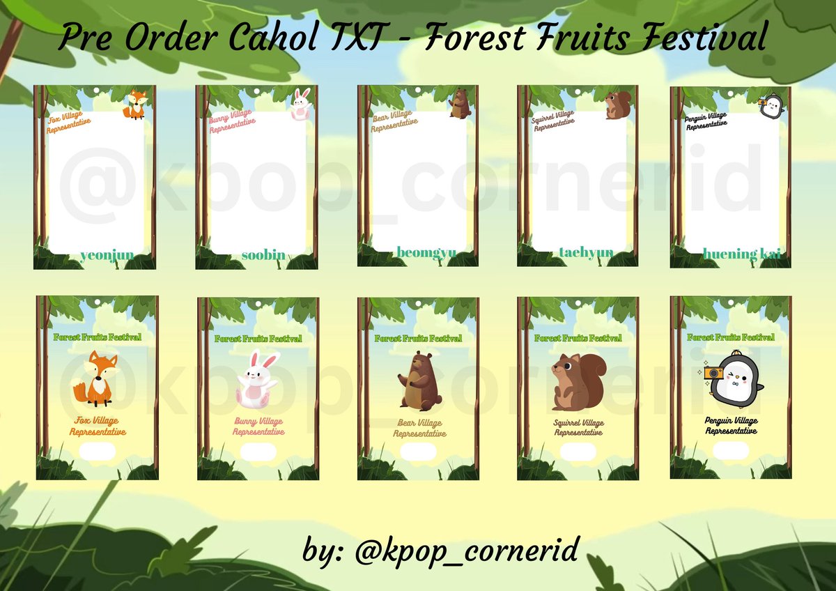 kpop_cornerid's tweet photo. [RT &amp; ❤️ are very appreciated]

Open PO Cahol Tomorrow X Together - TXT Forest Fruits Festival 💚

💰 price: 65k | DP 35k
material: acrylic
size: 7 x 10.5 (muat sleeve)
incl ballchain

📦 Dikirim dari Jakarta

Form order: https://t.co/UorefZRUZs

t. cahol photocard holder kpop https://t.co/nbiRTBmkNO