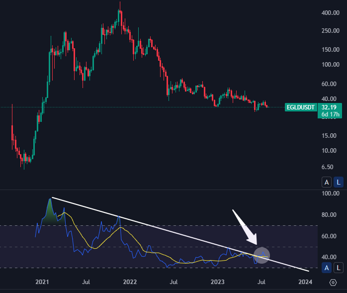 😮#EGLD just broke the 2 year RSI resistance! You've had plenty of time...Holder enjoy the journey 🚀#Multiversx
