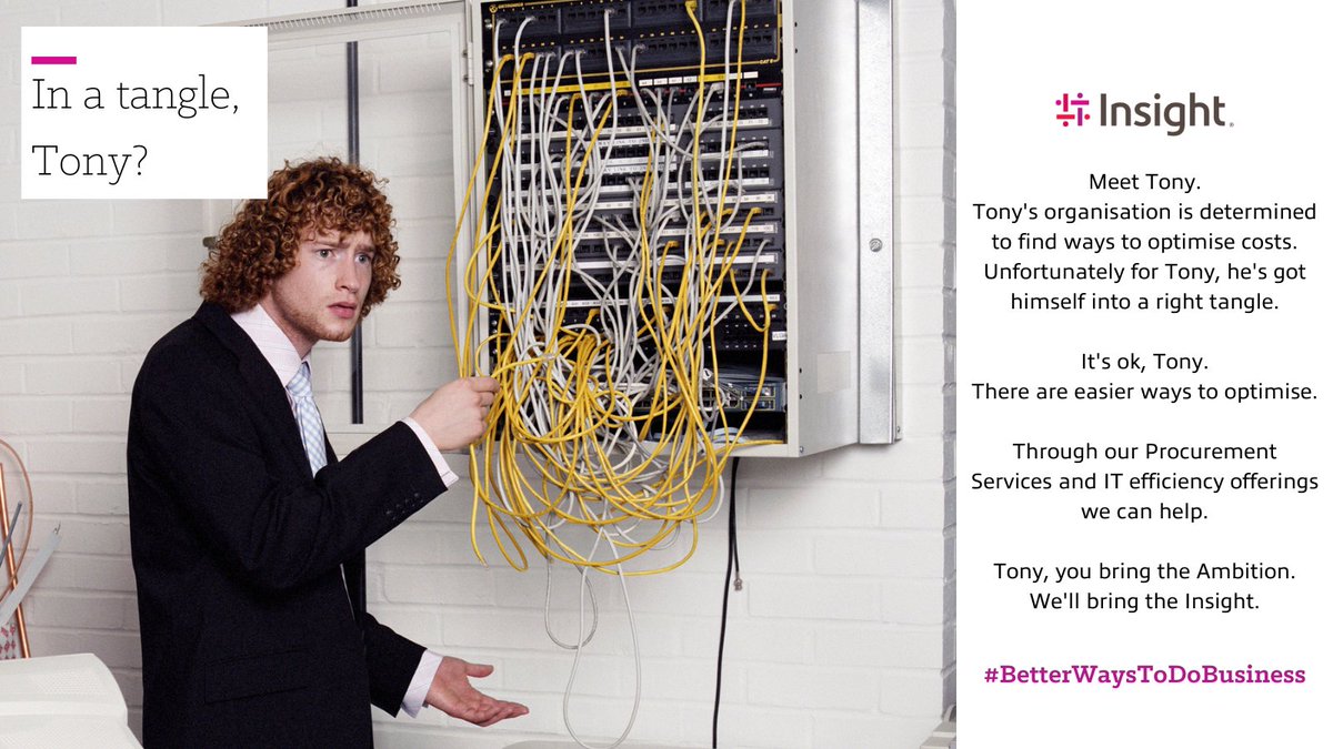 In a tangle like Tony? Optimize your organization's costs and maximize ROI with our comprehensive lifecycle services. Let us help you achieve long-term success. You bring the Ambition. We'll bring the Insight.

ms.spr.ly/6011g0J7L
#BetterWaysToDoBusiness