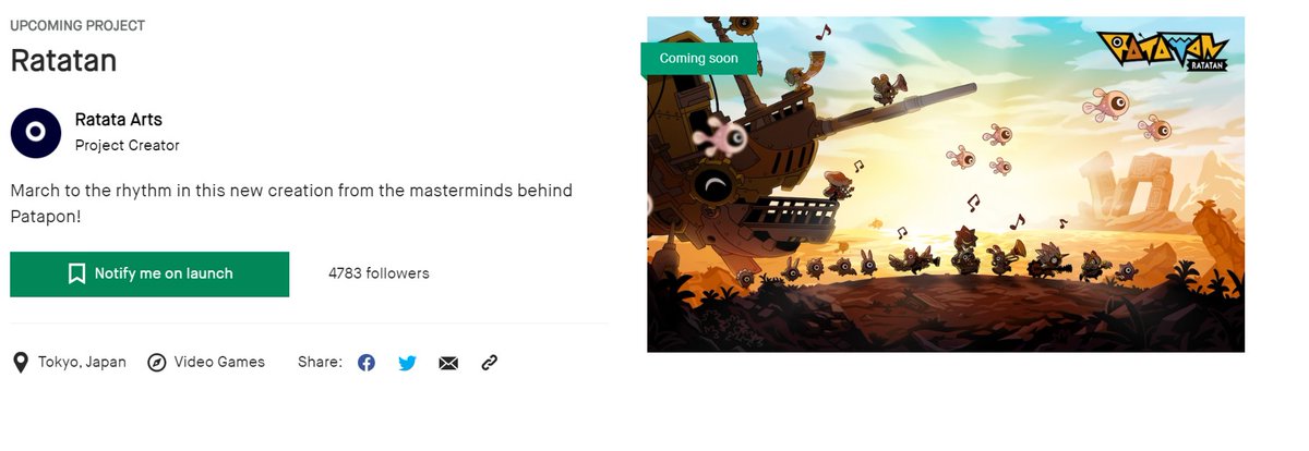 Oooohhhh!! We're so close to 5000 followers! Thank you all so much, and KEEP PUSHING! FEVEEEERRR~!!

Kickstarterキャンペーンのフォローがもうすぐ5000人！ありがとうございます＆まだの方はぜひフォローしてください！🙏
#Ratatan #ラタタン
kickstarter.com/projects/ratat…