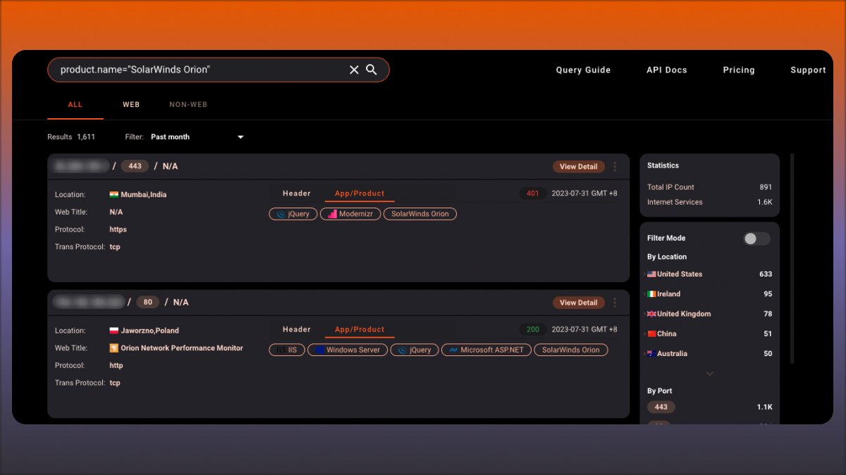 HunterMapping's tweet image. 🚨Alert🚨 CVE-2023-33225 #SolarWinds #Orion SendHttpRequest Missing Authorization #RCE
🧷 hunter.how/list?searchVal…

👇🏻 Other Dorks 👇🏻
FOFA banner="/Orion/Login.aspx"
Shodan /Orion/Login.aspx

🔧Security Advisory : 
solarwinds.com/trust-center/s…
#Infosys #infosec
