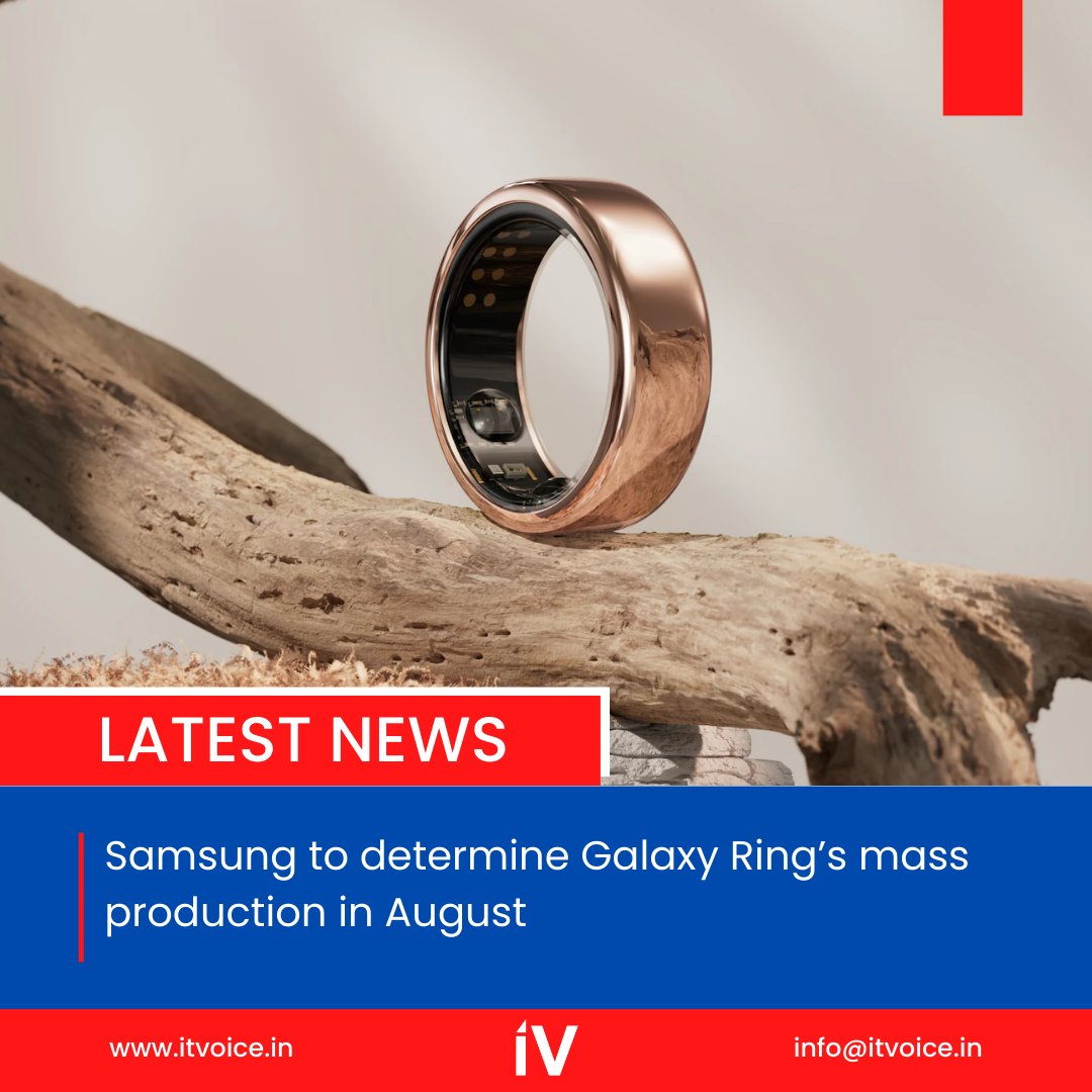 itvoice's tweet photo. Samsung is reportedly developing an advanced wearable health-tracking device called the Galaxy Ring.
#Samsung #GalaxyRing #WearableHealthDevice #SmartRing #HealthTracking #XRIntegration #BodyData #HealthTech #SmartTech #TechNews #SamsungInnovation #WearableTech #GalaxyS24 https://t.co/OOaDCLARlb