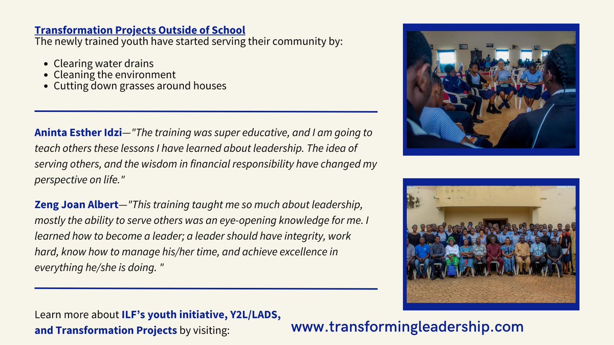 ILFGlobal's tweet photo. ILF's youth initiative is making strides in Nigeria. Read about the 1 July graduates and their impact on their schools and community. #ILFGlobal https://t.co/B1xN69S4qa