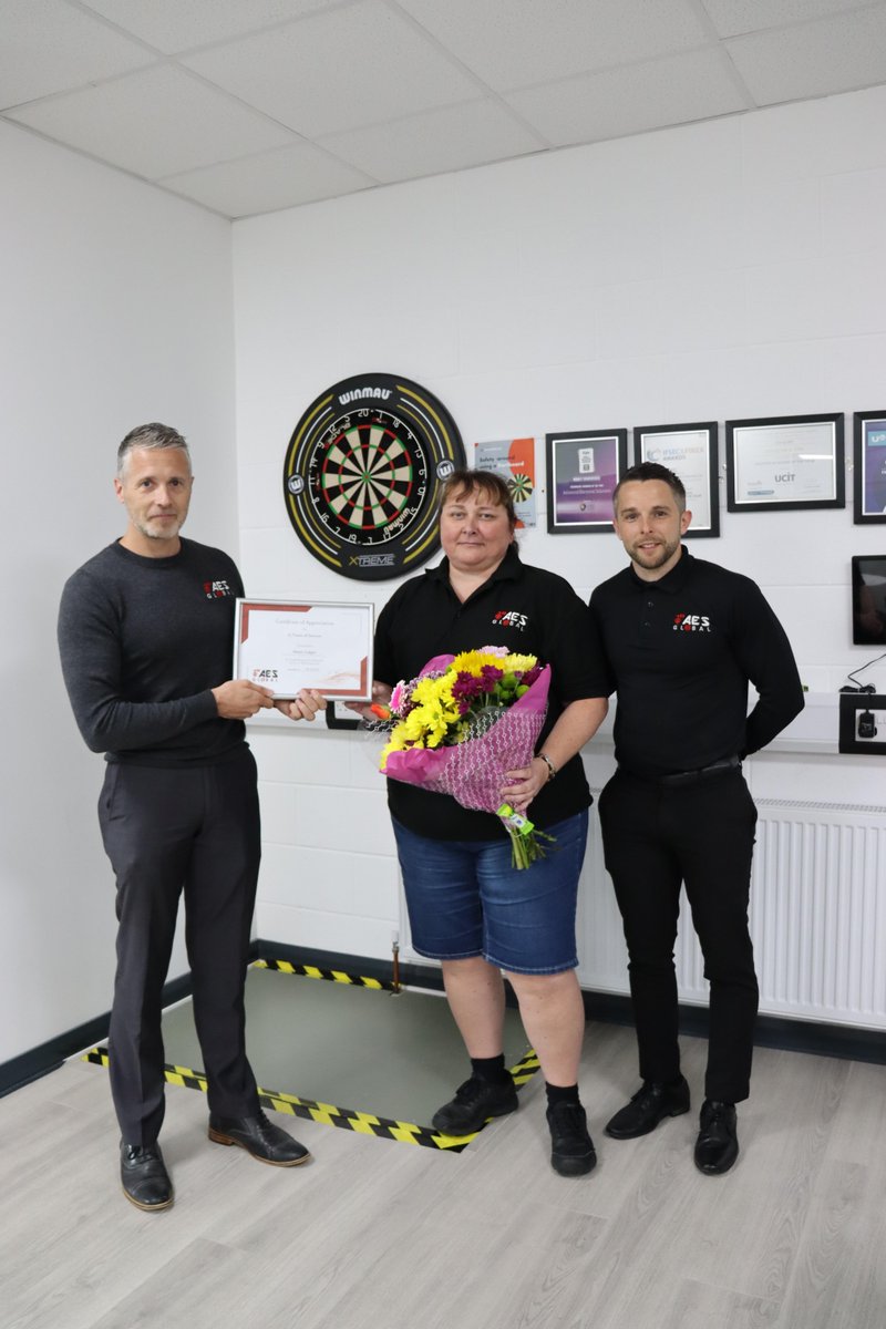 AESglobalonline's tweet photo. 🎉🌟 Celebrating 15 Incredible Years with Alison Colgan at AES Global! 🌟🎉indelible mark on AES Global's success story!
#AESGlobal #MilestoneAnniversary #teamplayer #TeamSuccess #accountantslife #intercoms #accesscontrol https://t.co/QBhWoAKIm4