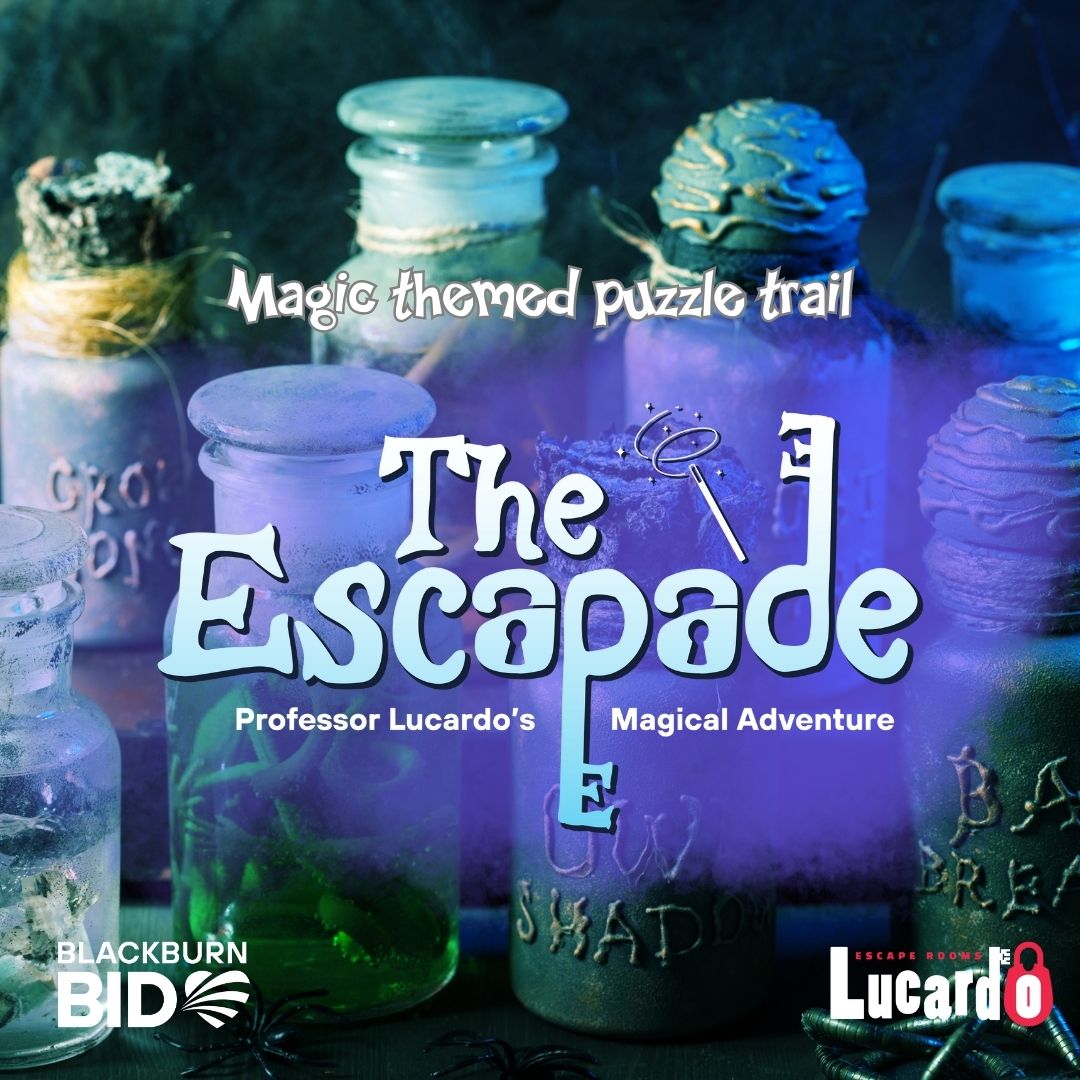 Looking for something to keep the kids entertained this summer? 

Presenting The Escapade 

10 magic-themed puzzles
10 locations
...prizes to be won!

Trail maps @ The Ask Me Point in <a href="/Mall_Blackburn/">The Mall Blackburn</a> from Friday 

blackburnbid.co.uk/the-escapade