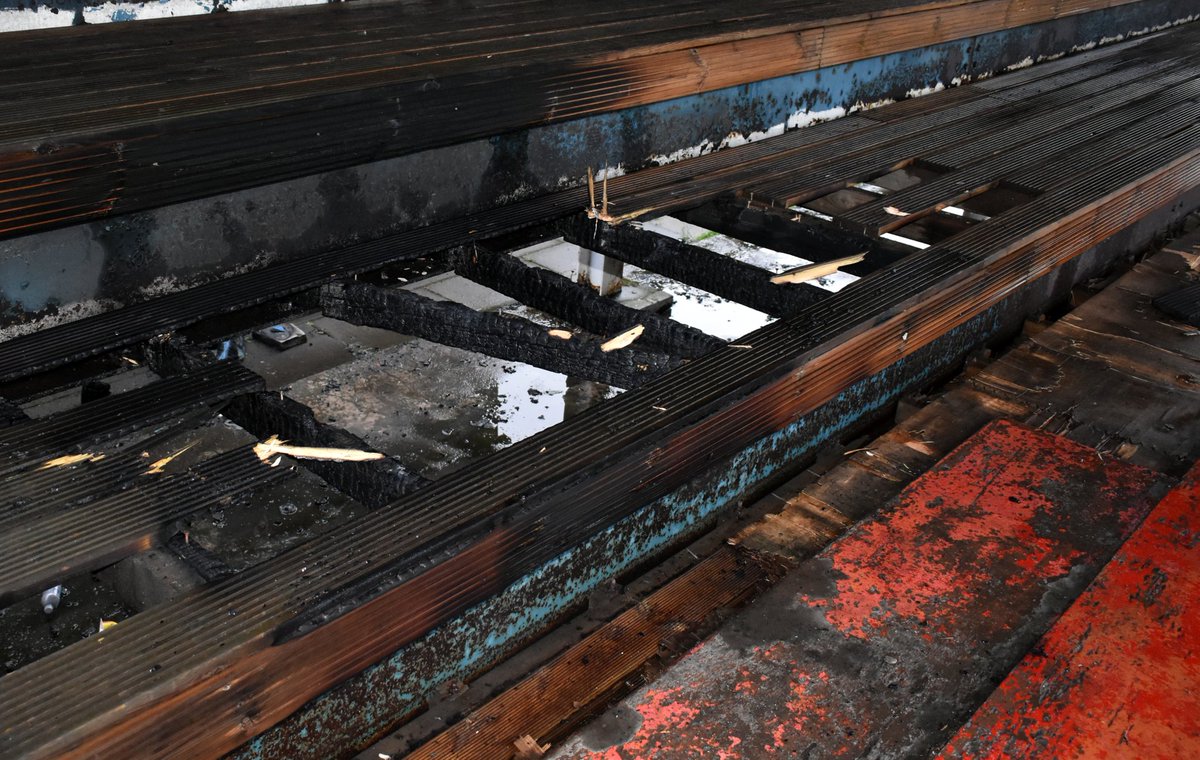 bigchrys2's tweet image. So angry... 

A few hours after yesterday's training this happened - Stands set alight AGAIN! 
Repaired last week using up the last of the clubs timber store. 

@KilmarnockRFC @KillieStandard 
@happyeggshaped @WestRefs 
@PSOSEAyrshire 
@ChSuptHussain 
@Ayrshire_LSO 

⚪🔴🏉😢