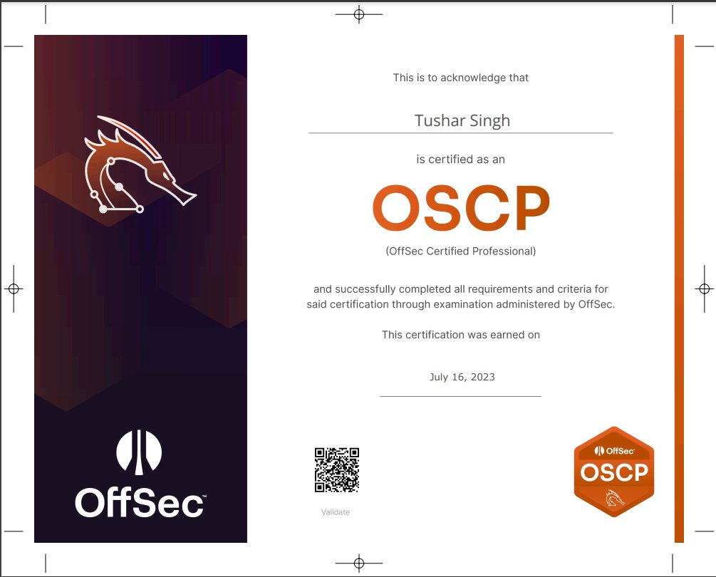 ping_yourself's tweet photo. I am delighted to share that I passed the OSCP exam after months of hard work. It was a great journey and at every step it taught me to try harder. Thank You @offsectraining for giving me this wonderful opportunity. Thank you so much @vsachin168 sir for your guidance and support. https://t.co/K3DqzUknHA