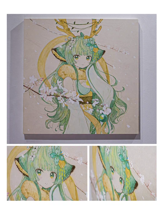 💛お知らせ💚 「V少女世界 -VShojo Art Gallery-」にてHarukaさんを描かせていただきました。普段の制作と融合した作品となっておりますので是非ステイトメントも合わせて楽しんでいただけますと幸いです。 2023/08/01火~/08/13日まで。(写真はHPより)  詳細↓特設サイト artgallery.vshojo.com