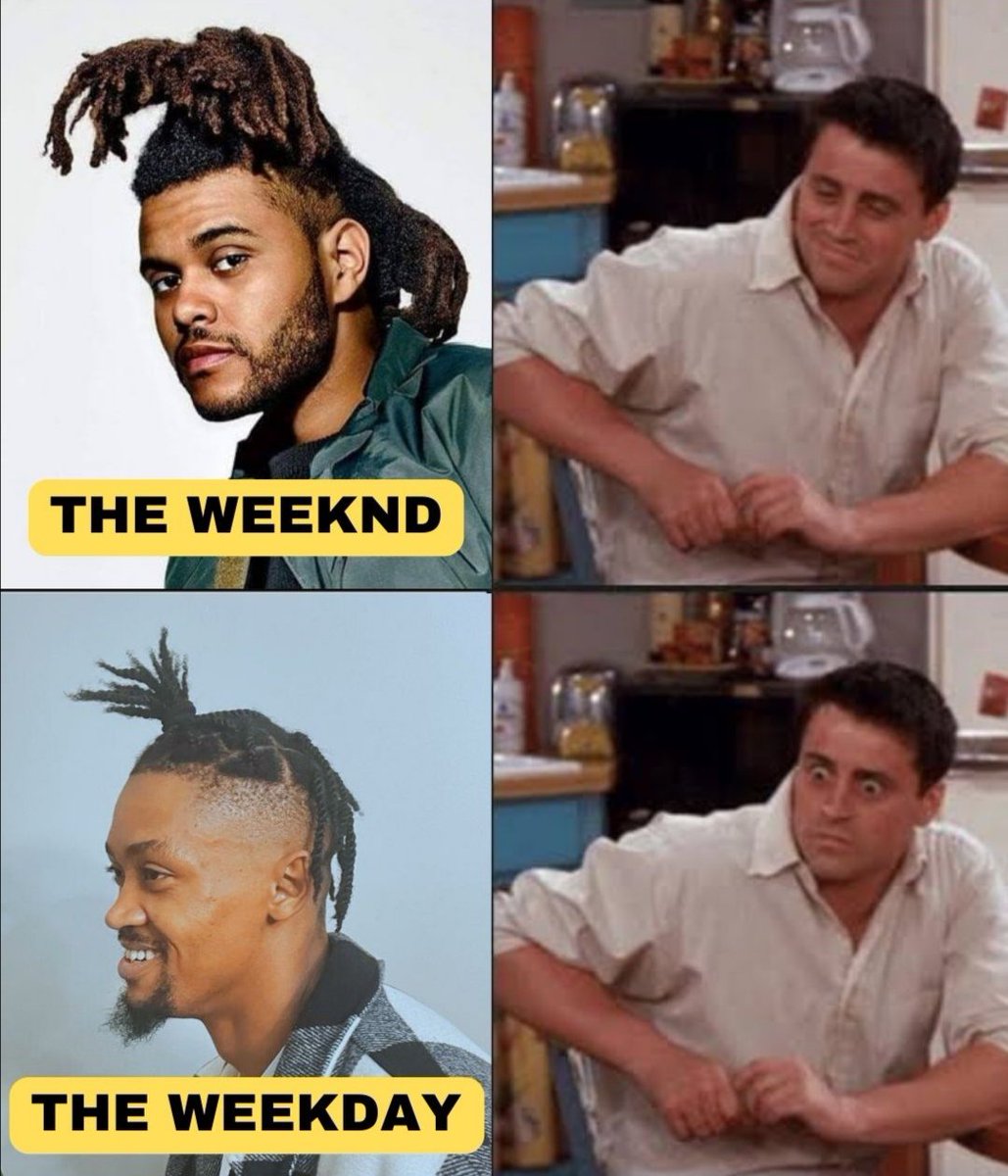 ReaSesele's tweet photo. We have fun on the weekend, but we're productive on the weekdays. 😎😅
#TheWeeknd #TheWeekday

https://t.co/ulmGUSM9kM https://t.co/MP2wAiXcoD