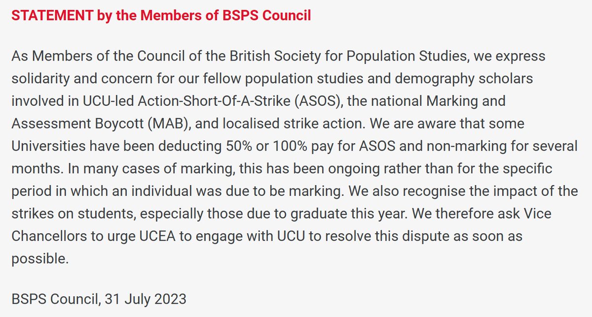 British Society for Population Studies - BSPS (@bspsuk) on Twitter photo Statement by the Members of <a href="/bspsUK/">British Society for Population Studies - BSPS</a> Council: Statement by the Members of <a href="/bspsUK/">British Society for Population Studies - BSPS</a> Council: